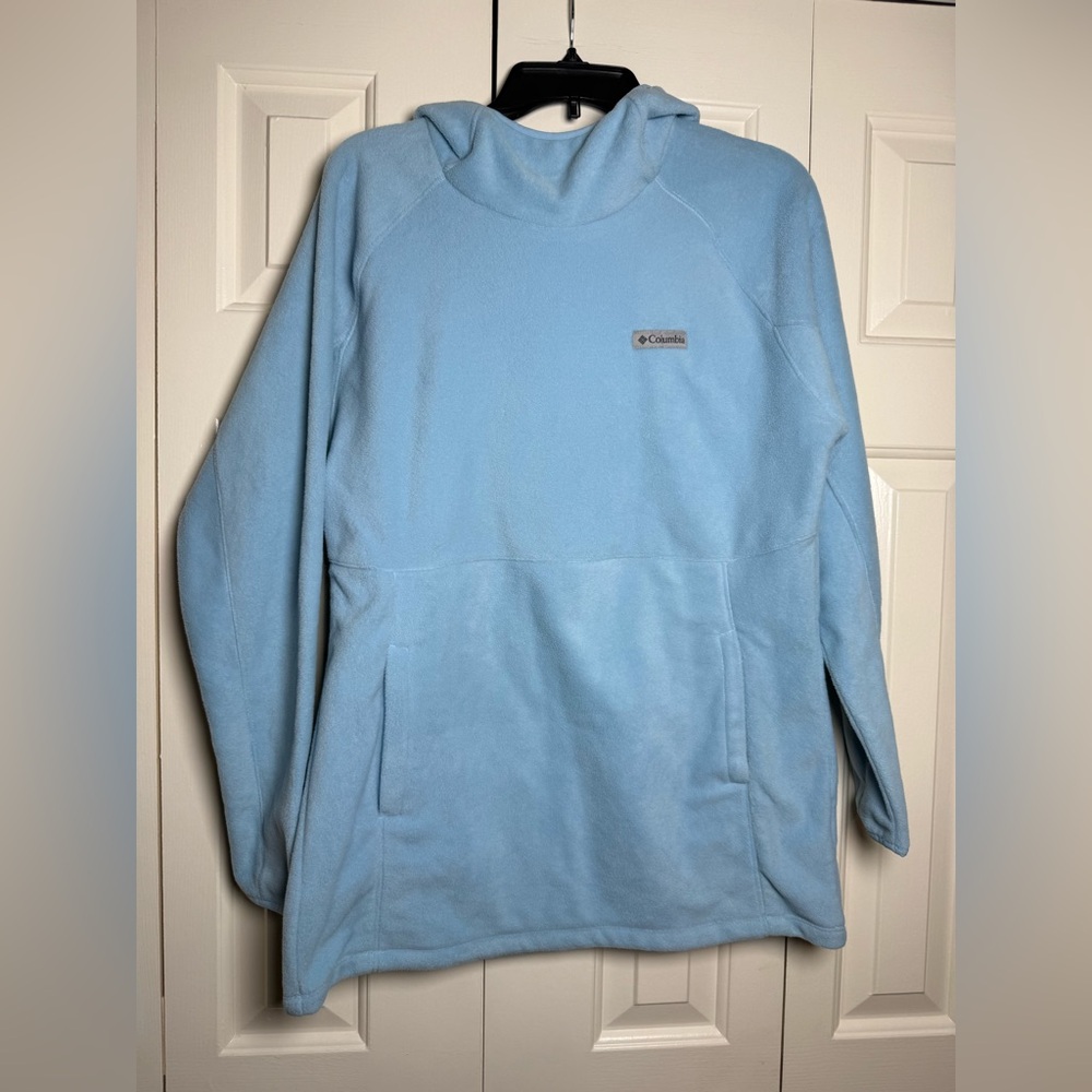 Columbia Sportswear hooded pullover blue long sleeve large pocket